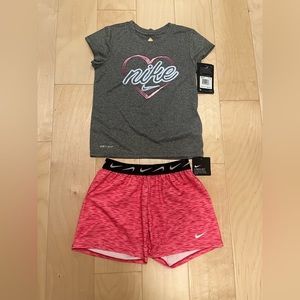 NWT Girls Nike Dri-Fit 2 piece set - Size 6X